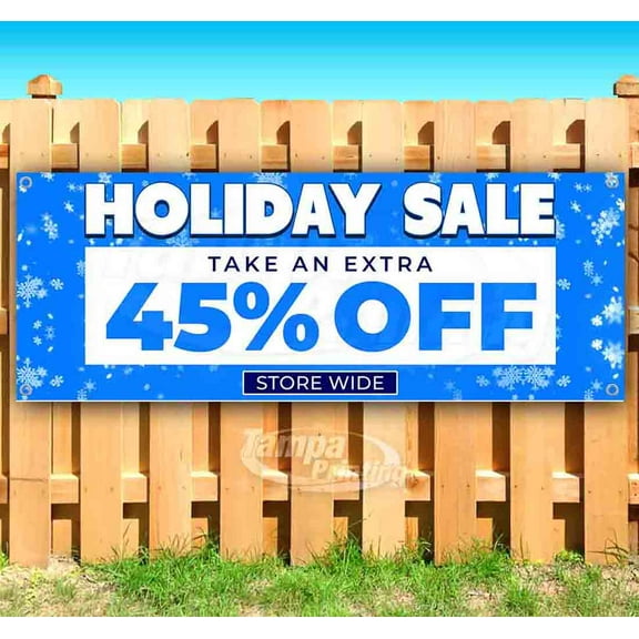 Holiday Sale 45% Off 13 oz Vinyl Banner With Metal Grommets