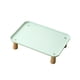 thumbnail image 4 of Soporte elevado para cuenco para gatos, cómodo, lavable, protege el cuello, suministros para mascotas, soporte para plato de alimentación para Verde, 4 of 8