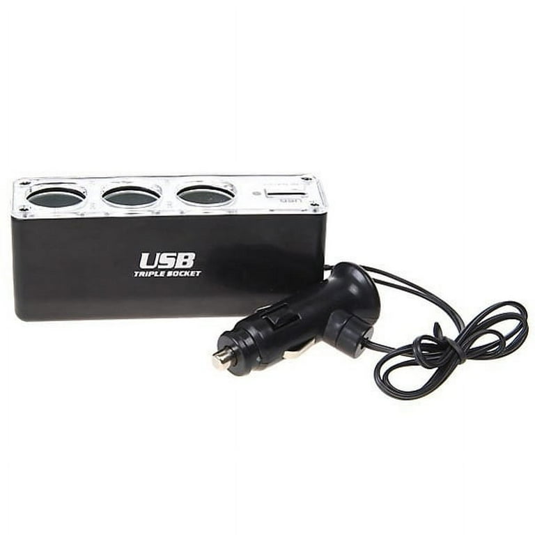 extra cigarette lighter outlet Car Socket,Dustproof Automotive Replacement 12V Power Outlet,Universal Cigarette Lighter Car Accessories Interior for Car Truck SUV Marine ATV (Cigarette Lighter Socket) : Automotive 3 Socket Car Charger + USB Port. 12-24VDC Cigarette Lighter Socket Power