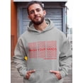 thumbnail image 2 of Wash Your Hands Repeated Pattern Hoodie Men -GoatDeals Designs, Male x-Large, 2 of 4
