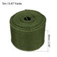 thumbnail image 2 of Unique Bargains Rouleau de Jute Filé 2,36 Pouces de Large 5,47 Verges Décoration Verte, 2 of 6