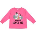 thumbnail image 3 of Inktastic Zebra My Nanny Loves Me Boys or Girls Long Sleeve Toddler T-Shirt, 3 of 5