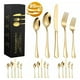 thumbnail image 2 of Juego De Cubiertos Acero Inoxidable Cucharas y Tenedores para Cocinar Dorado Topon 20/24/30/40 Piezas Gao Jiahui unisex, 2 of 2