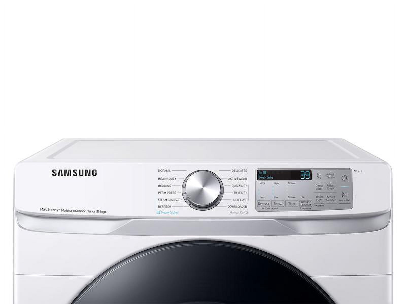 Samsung 7.5 cu. ft. Smart Gas Dryer with Steam Sanitize+ DVG45B6300W