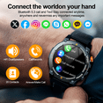thumbnail image 5 of Smart Watch for Android and iPhone, IP68 Waterproof Smartwatch for Women Men 180+ Sports Modes 1.52-inch Fitness Tracker, Smart Watch with Bluetooth Call(Answer/Make Calls), for Gift Black, 5 of 7