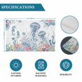 thumbnail image 6 of Coastal Jellyfish Placemats Set of 4, Summer Beach Nautical Ocean Coral Seahorse Placemats for Dining Table, Place Mats for Kitchen Tabletop, Waterproof Wipeable Dining Table Mats Set, 6 of 9