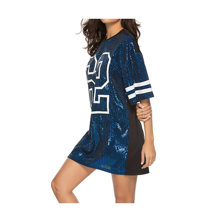 Dresses, Dallas Cowboys Sequin Dress T Shirt White Dress