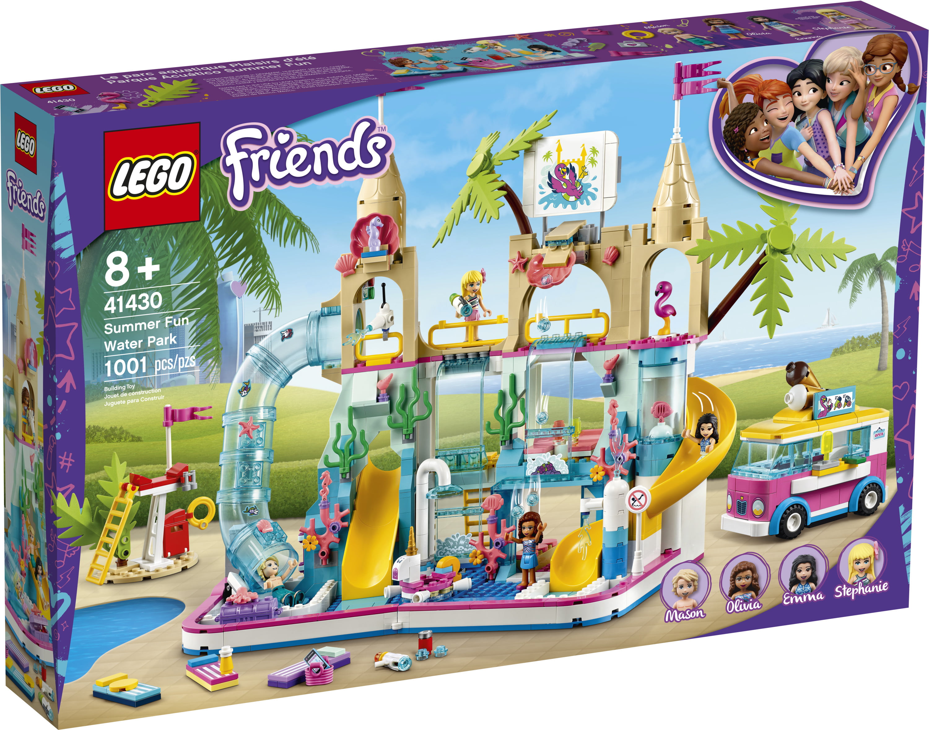 Skal Håndværker Engager LEGO Friends Summer Fun Water Park Set 41430 Building Toy Inspires Hours of  Creative Play (1001 Pieces) - Walmart.com