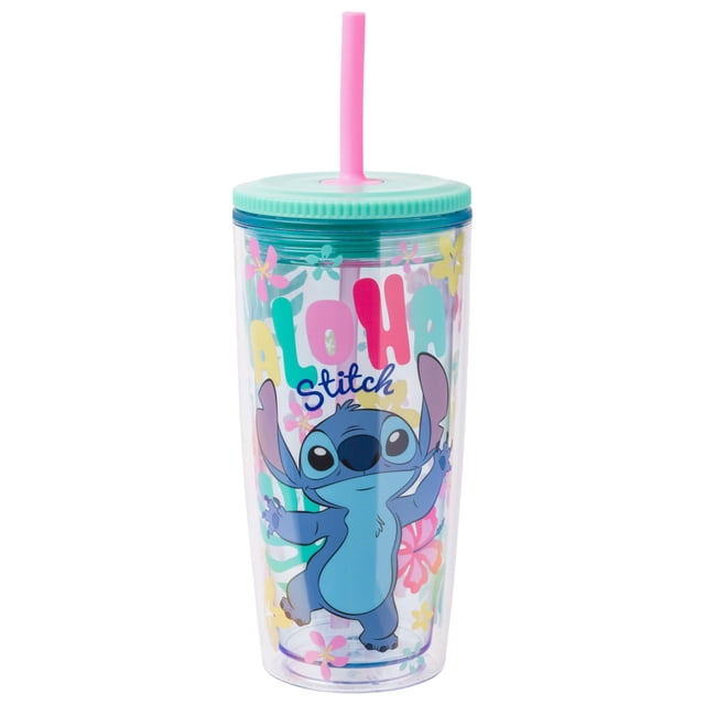 Vaso plateado Buffalo Disney Lilo and Stitch «Aloha» de 600 ml