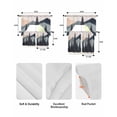 thumbnail image 6 of Mountain Forest Kitchen Curtains Sets 24 Inch Length with Valance, Nature Tree Scenery Watercolor Pink Blue Swag Valances and Tiers Curtain Set Drapes Swag Curtains for Living Room, Bathroom, Bedroom, 6 of 6