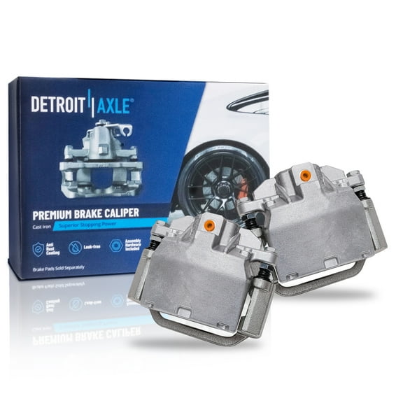 Detroit Axle - Rear 2pc Brake Calipers for Cadillac Escalade ESV EXT Chevy Avalanche Tahoe Silverado Suburban GMC Sierra Yukon XL 1500, 2 Brake Calipers Replacement