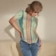 thumbnail image 3 of Balery Hardwood Body de cuello redondo de manga corta para mujer Tops de manga corta Tops básicos-Large, 3 of 7