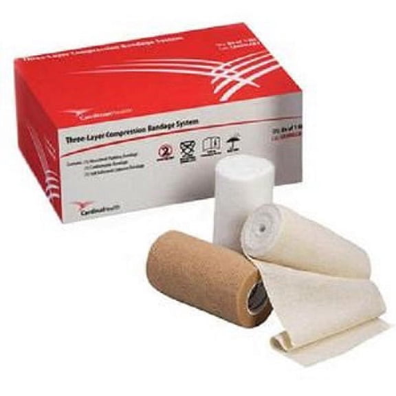 Cardinal Health Compression Bandage System Three-Layer, 10cm x 3.5cm