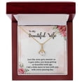 thumbnail image 5 of To My Wife Wine Gets Sweeter Alluring Ribbon Necklace Message Card, 5 of 20