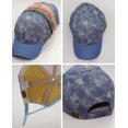 thumbnail image 4 of NYFASHION101 Distressed Look Cotton Blend Precurved Baseball Cap Hat - Ice Blue, 4 of 4