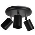 thumbnail image 1 of Flexible Rotation GU10 Ceiling Spotlight Holder, Iron 3 Head Rotating Lamp Base for Bedroom Dining Room Shopping Mall, 1 of 7