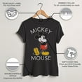 thumbnail image 3 of Women's Mickey & Friends Retro Mickey Mouse Pose  Graphic Tee Black Large, 3 of 9