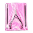thumbnail image 1 of Cortacutículas con empujador de cutículas - Cortacutículas de acero inoxidable, removedor de cutículas para uñas de manos y pies (negro), 1 of 5