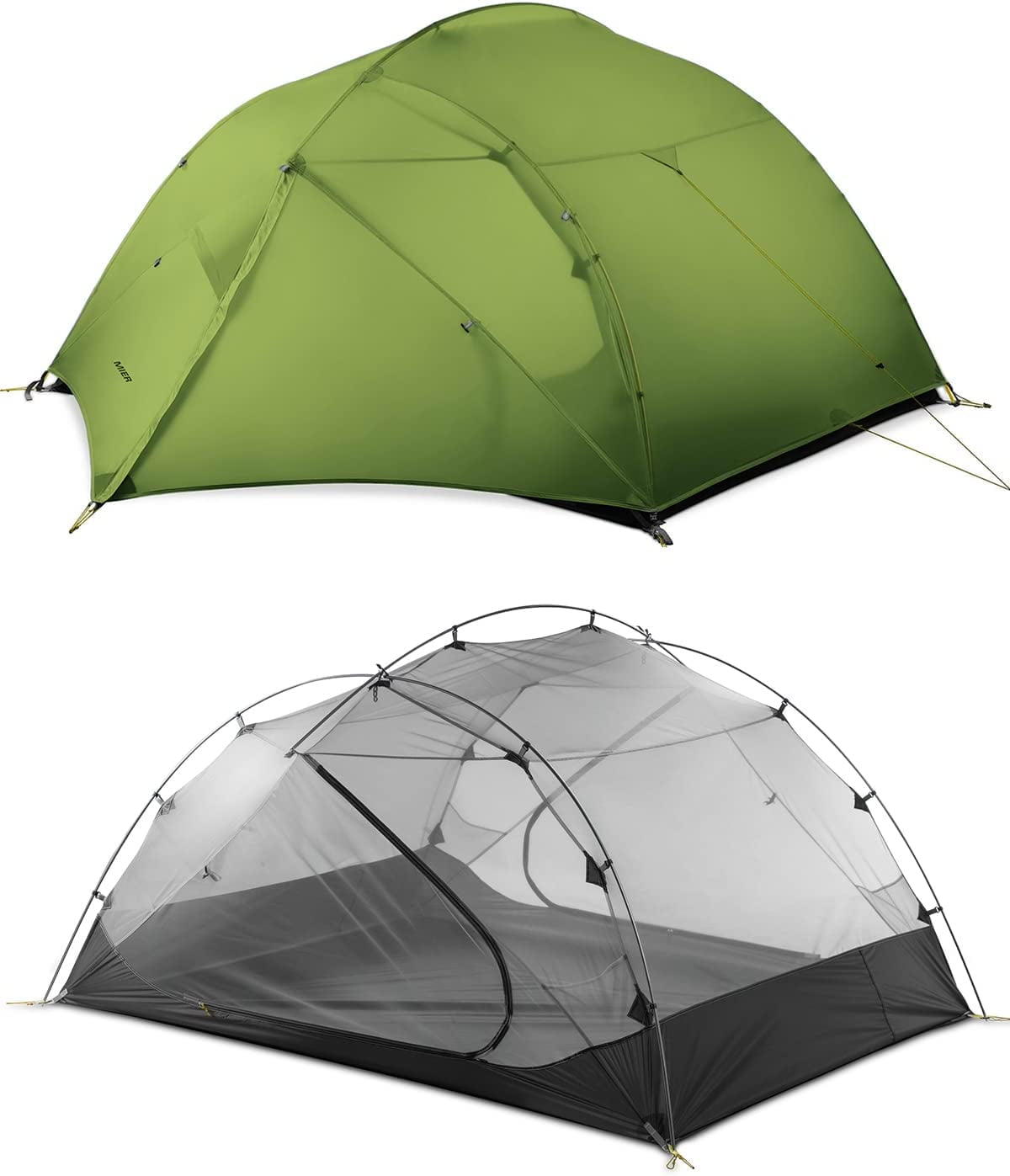Ruan Ultralight Waterproof Backpacking Tent for 4Person 4 Season or 3Person 3 Season