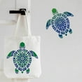 thumbnail image 4 of Plantillas de pintura con dibujo de tortuga de 11,8 x 11,8 pulgadas, plantillas de plástico decorativas cuadradas reutilizables para pintar sobre madera, piso, pared y tela., 4 of 7