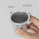 thumbnail image 4 of Naiovety Taza dosificadora Taza para olfatear Frasco de polvo Accesorios para el hogar de fácil agarre Juegos de servir café y té Plata, 4 of 6