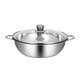 thumbnail image 3 of Olla de acero inoxidable de doble cara para cocinar, con tapa, ideal para fiestas y camping. 32cm 1 compartimento, 3 of 9