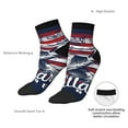 thumbnail image 4 of Uemuo Mallard Duck With American Flag Printed Crew Socks, Moisture-Wicking Socks, Athletic Socks for Men Breathable Cushion Socks Casual Sport Socks for Running Traveling, 4 of 6