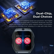UBABAI Model X 4G Smart Watch 4GB+128GB 13MP+5MP Dual Camera WIFI GPS Android System 1.99 Inch Face Unlock 1050mah Silicone Strap