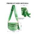 thumbnail image 3 of Checkered Crossbody Bum Bag for Women,Spacious Checkered Purse Fanny Packs Belt Bag Sling Bag with Shoulder Strap, 3 of 6