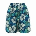 thumbnail image 3 of Aayomet Womens Shorts Women's Ease into Comfort Stretchable Pull-On 5 inch Tab Short,Blue S, 3 of 5