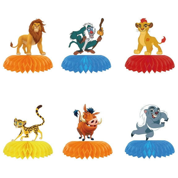 8 PCS Lion-king Honeycomb Centerpieces lion Honeycomb Centerpieces for lion Party Supplies