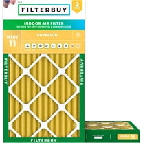 Filterbuy 14x28x2 MERV 11 Allergen Defense, Pleated HVAC AC Furnace Air Filters (2-Pack)