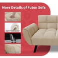 thumbnail image 3 of Modern Accent Chair, Living Room Chair Arm Chair With Solid Wood Metal Frame And Wide Cushion, Boucle Reading Chair Upholstered Comfy Chair For Bedroom, Living Room, 3 of 6
