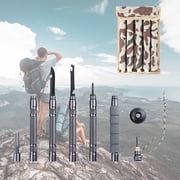 SINGOMON Trekking Pole, Multifunctional Hiking Poles Outdoor Survival Equipment Aluminum Alloy Walking Stick for Hiking Accessories