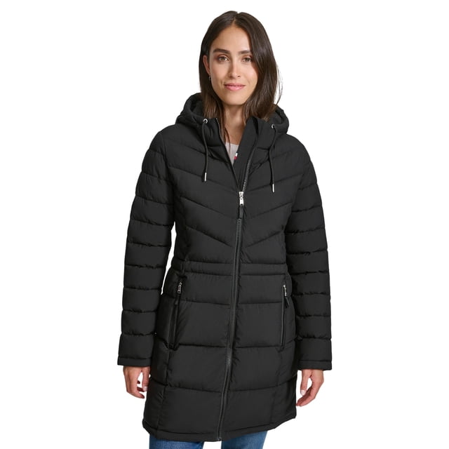 Chaqueta Tommy Hilfiger 3/4 con cremallera ligera negra talla M