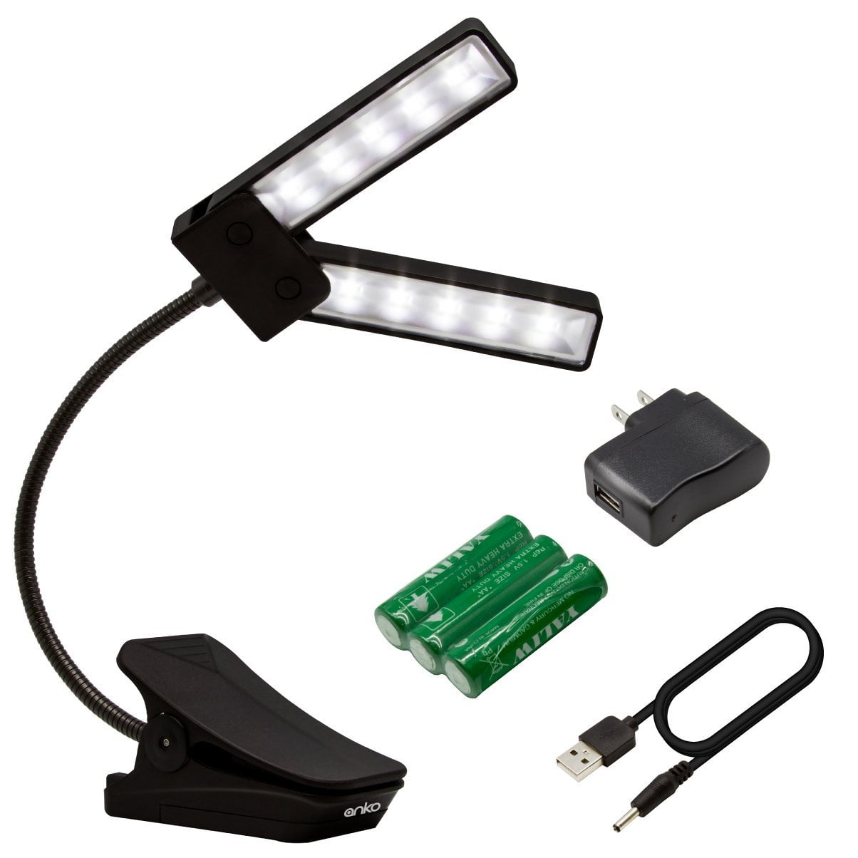 ANKO LED Music/Piano Stand Lamp,360 Degrees Round White LEDS Portable