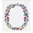 thumbnail image 3 of Ambesonne Letter O Shower Curtain, ABC of Summer Nature, 69"Wx70"L, Multicolor, 3 of 3