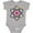 AC-Heather Grey, variant on Science Atom Cute Physicist Boys or Girls Baby Bodysuit