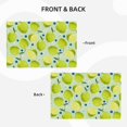 thumbnail image 3 of Placemats Set Of 4 / 6, Cute Lemon Flowers Blueberry Placemats For Dining Table Indoor/Outdoors Heat Resistant Washable Placemats 18" X 12", 3 of 8
