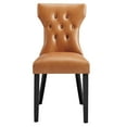 thumbnail image 6 of Modway Catalyst 19.5" Modern Velvet Dining Side Chairs in Black/White (Set of 2), 6 of 9