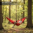 thumbnail image 4 of Foldable Portable Hammock Camping Hanging Hammock with Adjustable Rope Breathable Fabric Swing for Travel Hiking Outoor Garden Patio Beach Yard, 4 of 7