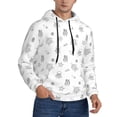 thumbnail image 2 of Salouo Hand Drawn Turtle Pattern Men's Fall Hoodie Sweatshirt,Sport Hoodie with Pockets for Men Pullover Casual Hooded Sweatshirt-3X-Large, 2 of 7