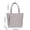 Gray, variant on Corduroy Tote Bag, Lightweight Lunch Tote with Multi Pockets, Casual Shoulder Handbag for Work School Travel, Daily Carry Shopping Bag with Front Zipper Pocket