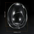 thumbnail image 2 of Globe Terrarium Air Plant Planter, 6 Inch Egg Shaped High Borosilicate Glass Table Decorations, Clear, 2 of 5