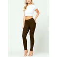 thumbnail image 2 of Conceited Women's Ava Stretch Soft High Waist Basic Jeggings - Denim Leggings, 2 of 6
