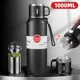 thumbnail image 2 of Termo grande de 1500 ml para té y café, botella de vacío que mantiene el calor y el frío, termo de acero inoxidable de doble pared de 1 l para botellas de agua, frascos de vacío, 2 of 6