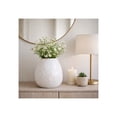 thumbnail image 3 of Ceramic Ceramic Vase - Textured Modern Decorative Accent - Stylish Home Decor for Living Room, Bedroom, Office & More - 11" Ivory & Tan, 3 of 13