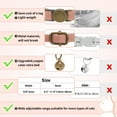 thumbnail image 6 of Unique Bargains Cat Collar Adjustable Breakaway Feature PU Cat Collar Breakaway with Bell Pink, 6 of 7