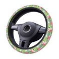 thumbnail image 2 of Balery Tropical Flamingo Fundas elásticas antideslizantes para volante, funda protectora universal para hombre y mujer, 15 pulgadas, accesorios para coche., 2 of 6