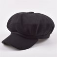 thumbnail image 2 of CoCopeaunts Newsboy Hats for Women Solid Ladies Baker Boy Hat Female Beret Hat Autumn Winter Vintage Octagonal Cap, 2 of 7